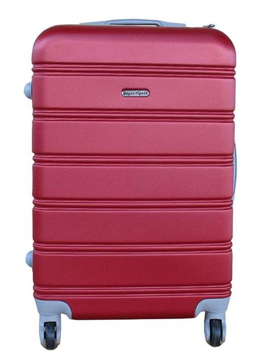 SMTE Premium Travel Luggage Bag 20" - 1 Piece - Red with keychain