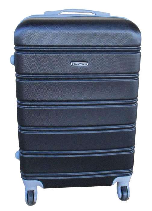 SMTE Premium Travel Luggage Bag 20" - 1 Piece - Black with keychain