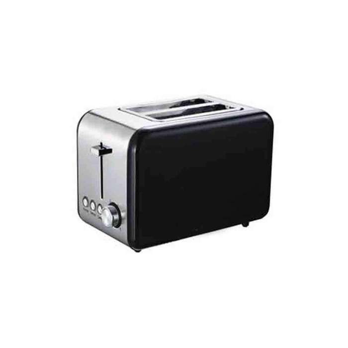 SMTE Premium Quality 2 Slice Rectangle Electric Toaster - Black with keychain