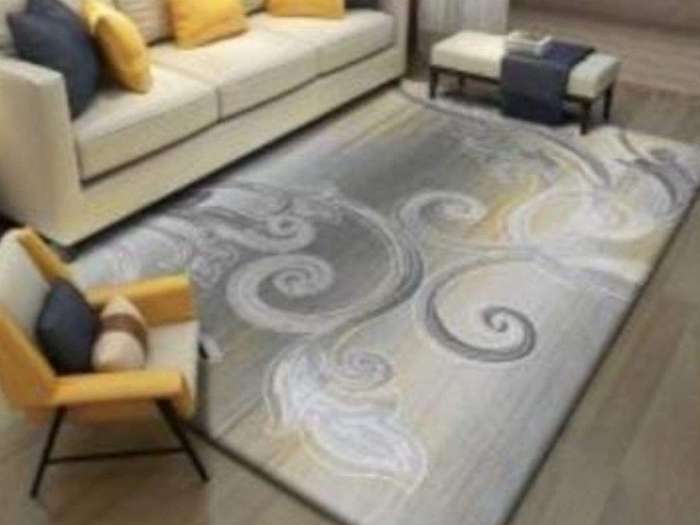 SMTE - 200cm by 150cm - Modern 3D Geometric Design Area (A57.)x Rug with keychain