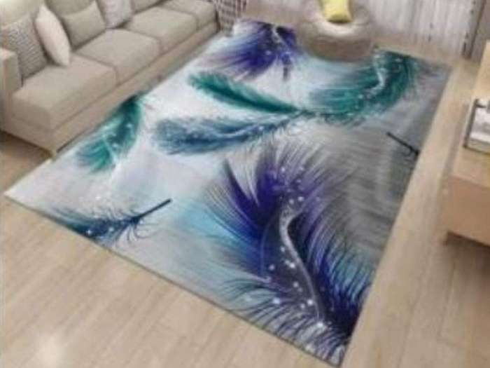 SMTE - 200cm by 150cm - Modern 3D Geometric Design Area (A41.)x Rug with keychain