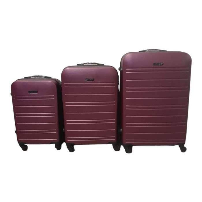 SMTE-Infinite Quality Travel Ware - 3 Piece Luggage Set - Dark  C4 with keychain