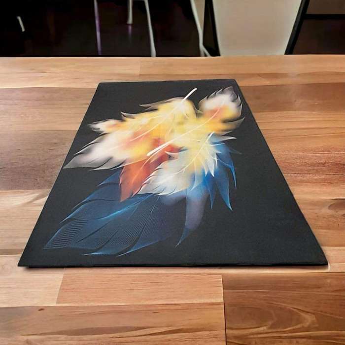 SMTE - 200cm x 150cm - Modern 3D Geometric Design - Carpet/Rug - A77 with keychain