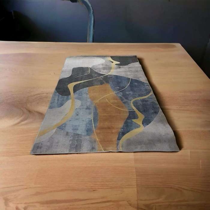 SMTE - 200cm x 150cm - Modern 3D Geometric Design - Carpet/Rug - A26 with keychain