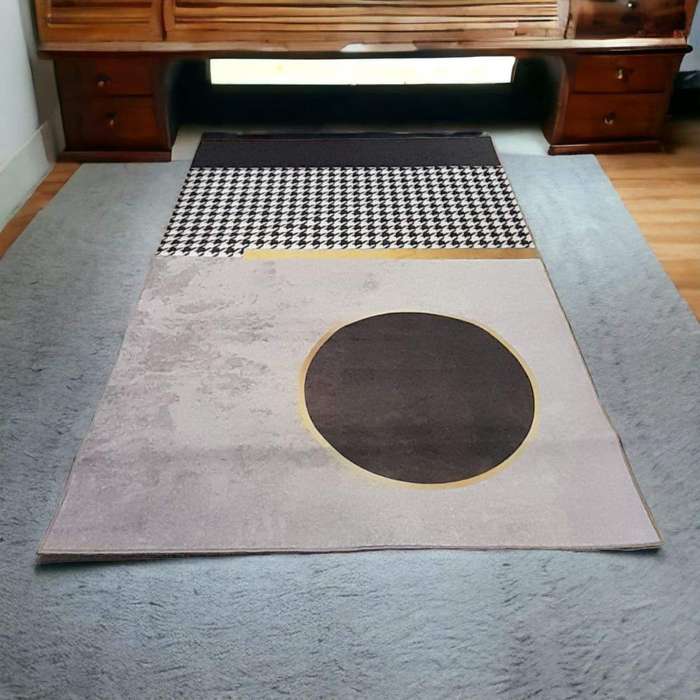 SMTE - 200cm x 150cm - Modern 3D Geometric Design - Carpet/Rug - A6 with keychain