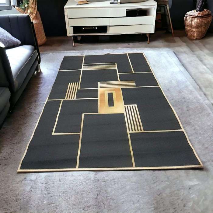SMTE - 200cm x 150cm - Modern 3D Geometric Design - Carpet/Rug - A18 with keychain