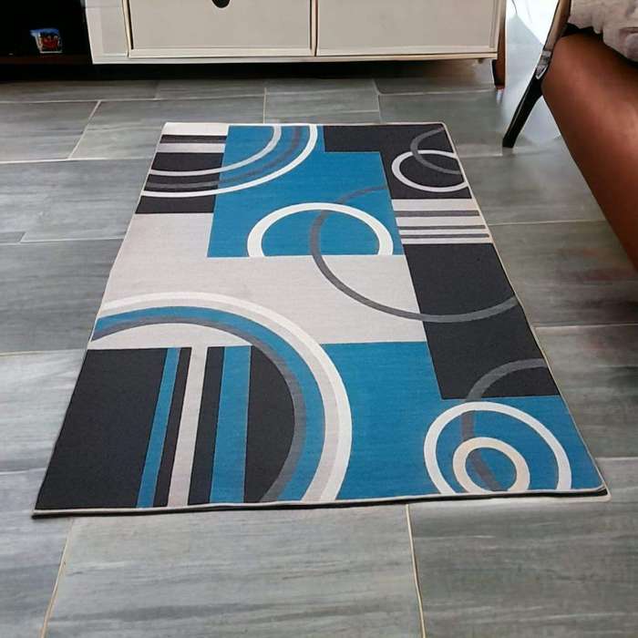 SMTE - 200cm x 150cm - Modern 3D Geometric Design - Carpet/Rug - A66 with keychain