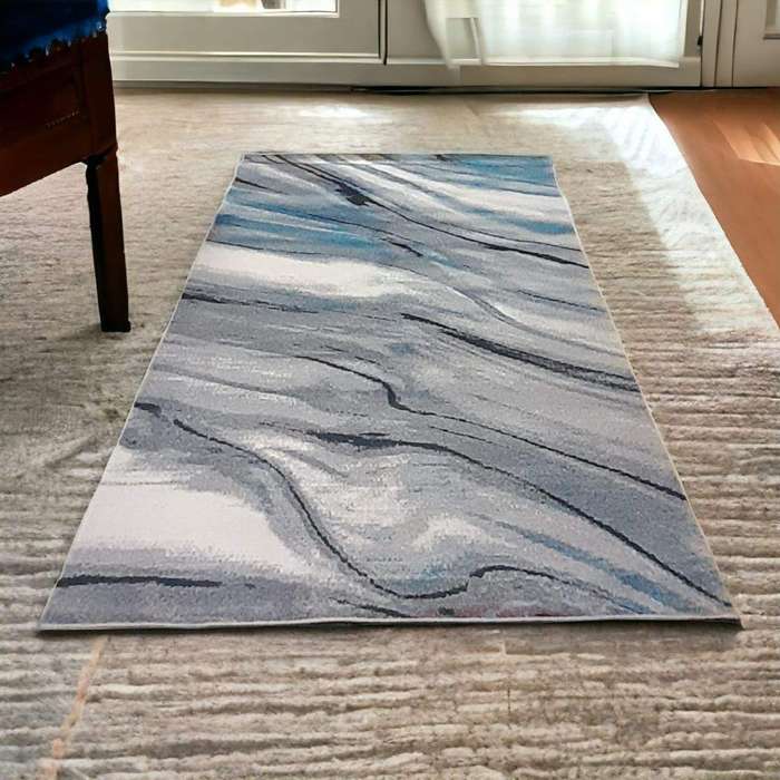 SMTE - 200cm x 150cm - Modern 3D Geometric Design - Carpet/Rug - A3 with keychain