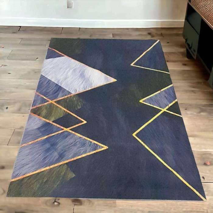 SMTE - 200cm x 150cm - Modern 3D Geometric Design - Carpet/Rug - A1 with keychain