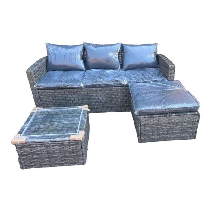 SMTE-3 Piece Patio Set -Grey with keychain