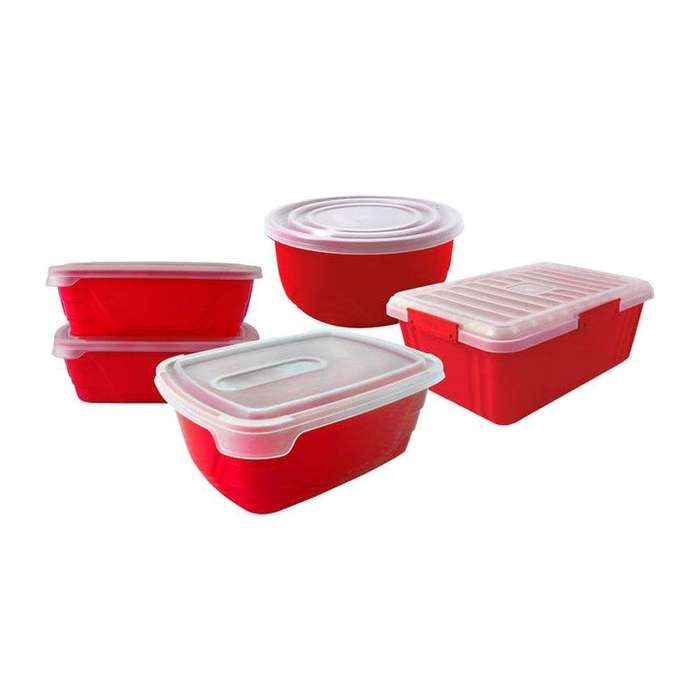 Smte- Set of Five Dragon Combo - Red with keychain