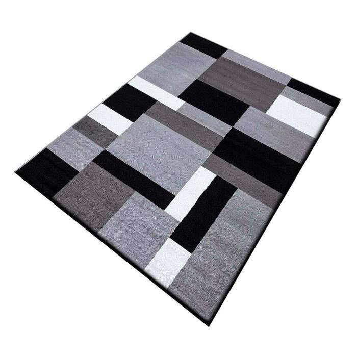 SMTE Rex M 3D Area Rug Modern Carpet Geomtric Design with keychain