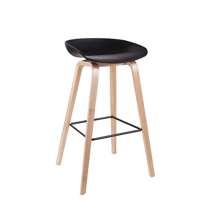 SMTE Kuhn Bar Stool - Black with keychain
