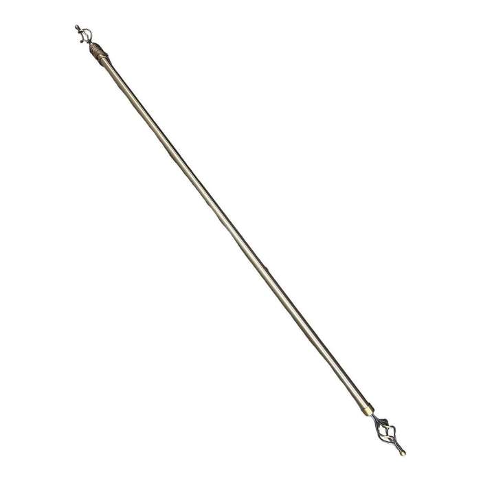 SMTE Expandable Curtain Rod With Twisted Cage Finial - 3m with keychain