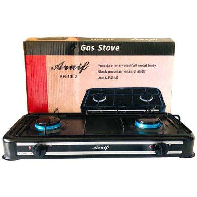 SMTE Aruif- RH 1002 Two Burner Auto Ignition Gas Stove with keychain