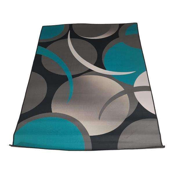 SMTE - 120cm by 160cm - Modern 3D Geometric Design Rug -FF104 with keychain