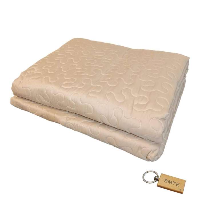 SMTE Premium Plane Bedspread: Elevate Your Bedroom with Timeless+SMTE Keyring - Light Coffee with...