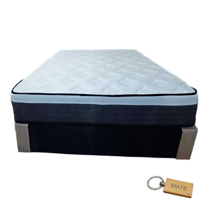 SMTE Premium Mattress and Sturdy Base Combo for Blissful Nights + SMTE Keyring with keychain