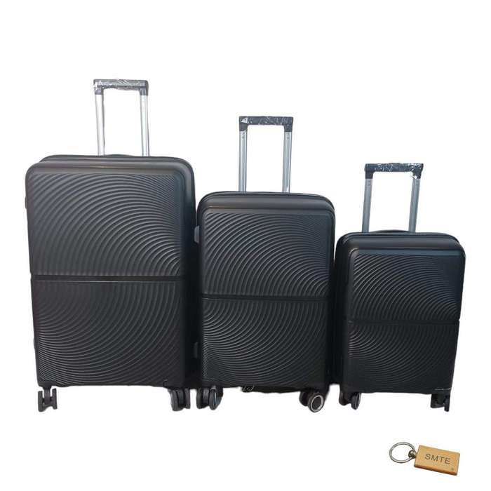SMTE S-Type - S1 Carry: Your Ultimate Portable Suitcase Solution - 3-piece - Black with keychain
