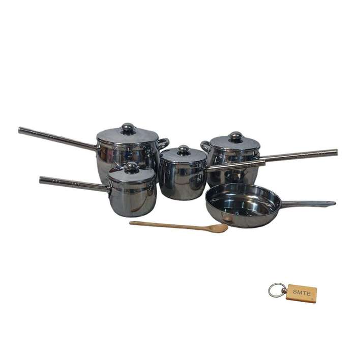 SMTE Sunshine Kitchen Pot Set -Anti heat handles With Keyring with keychain