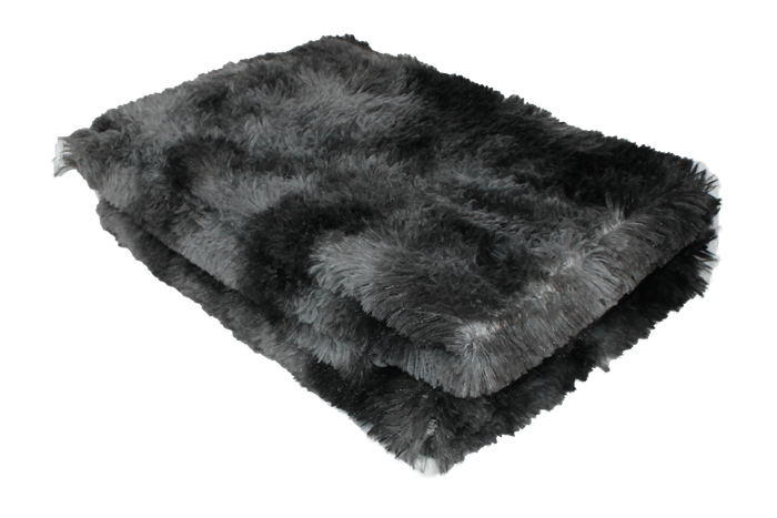 SMTE Three Tone Fluffy Carpet - Shaggy & Foldable Rug with keychain