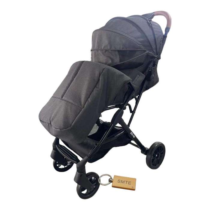 Smte-Travel System Baby Stroller Jogger Pram With SMTE Keychain - Grey