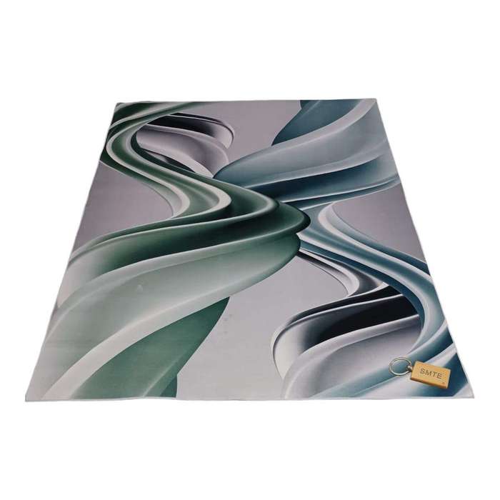 SMTE 200cm by 150cm - Modern 3D Geometric Design Area Rug A87 With SMTE Keyring with keychain