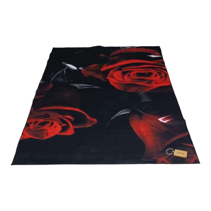 SMTE 200cm by 150cm - Modern 3D Geometric Design Area Rug A38 With SMTE Keyring with keychain