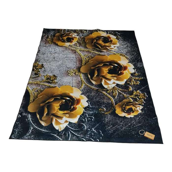 SMTE 200cm by 150cm - Modern 3D Geometric Design Area Rug A28 With SMTE Keyring with keychain