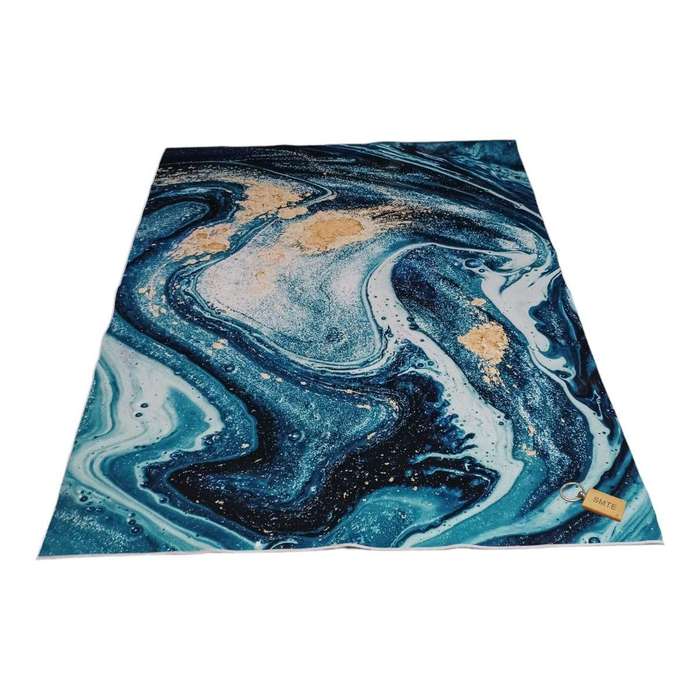 SMTE 200cm by 150cm - Modern 3D Geometric Design Area Rug A19 With SMTE Keyring with keychain