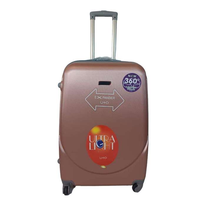 SMTE 1 Piece Hard Outer Shell Luggage Set - Pink with keychain