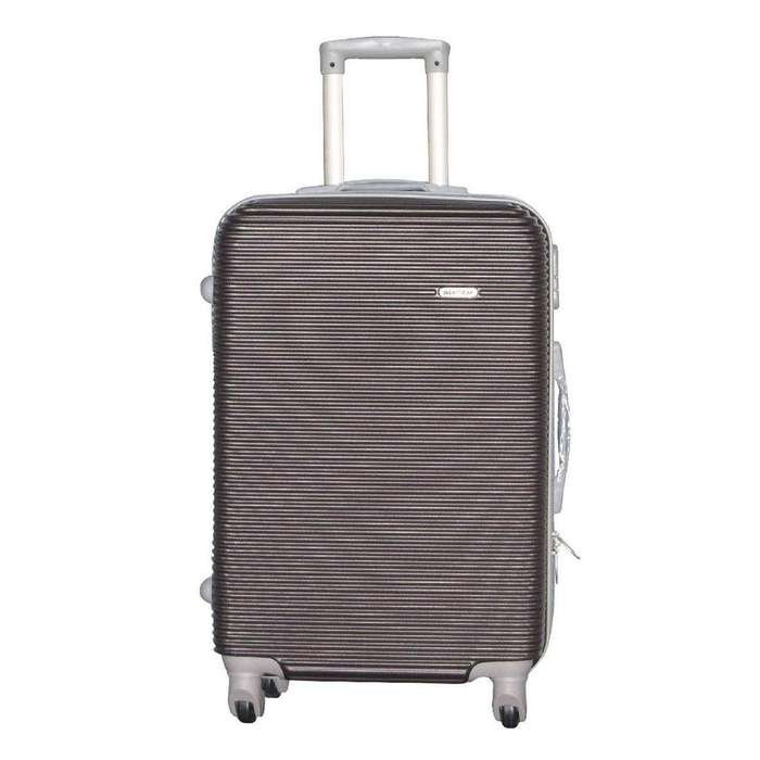 SMTE Hard Outer Shell Luggage 26" - Brown with keychain