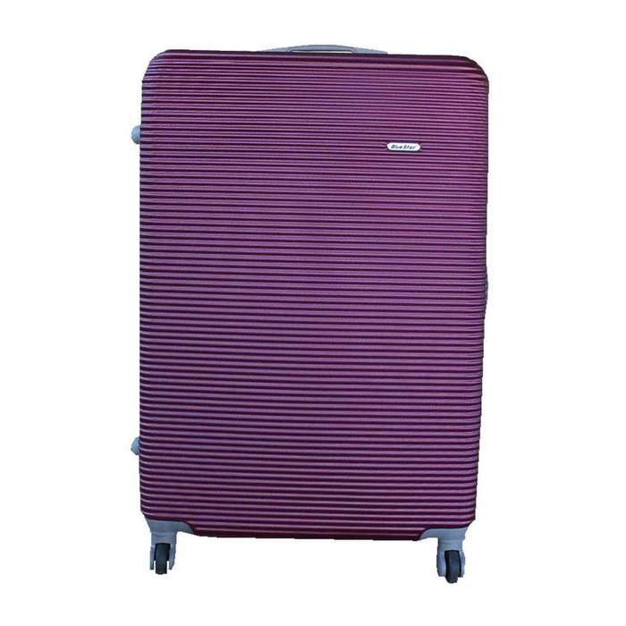 SMTE Hard Outer Shell Luggage 26" - Purple with keychain