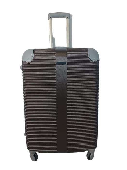 Smte - 1 Piece Hard Outer Shell Luggage Set - Brown with keychain