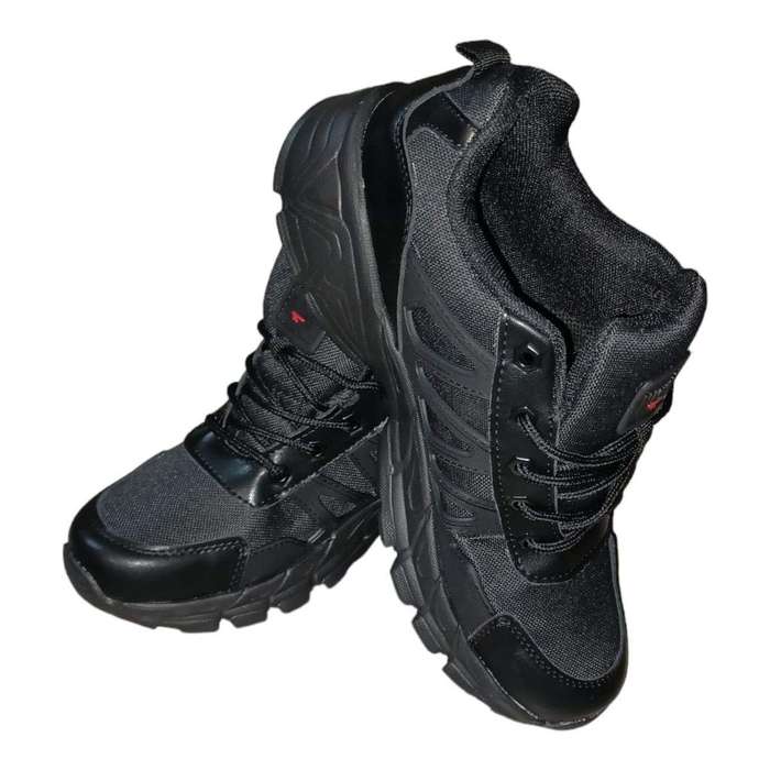Smte -Lace Up Sasfety Boots -Black - SA 9 with keychain