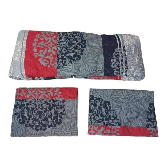 SMTE Microfiber Duvet Cover Set - 3 Piece - Grey with keychain