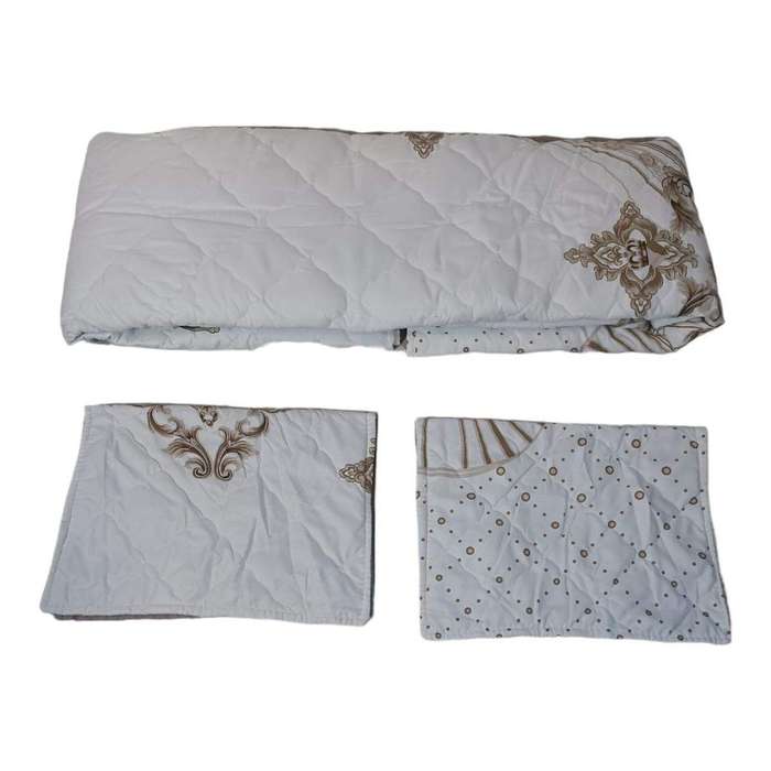 SMTE Microfiber Duvet Cover Set - 3 Piece - White with keychain