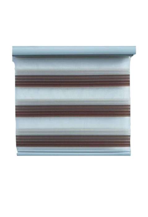 SMTE Ziwili-Quality Roller Zebra Dual LayerDay Night Blinds for Windows-J-11 - 150 L x 120 W cm w...