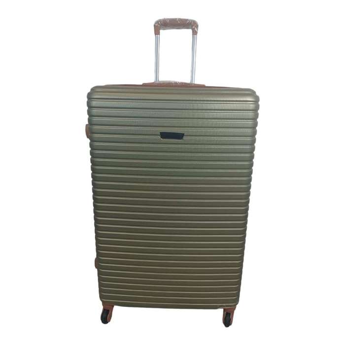 SMTE Quality Hard Outer Shell Luggage 24" - Green with keychain