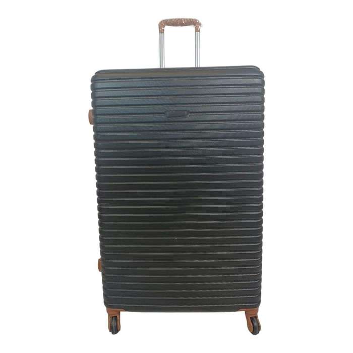 SMTE Quality Hard Outer Shell Luggage 24" - Black with keychain