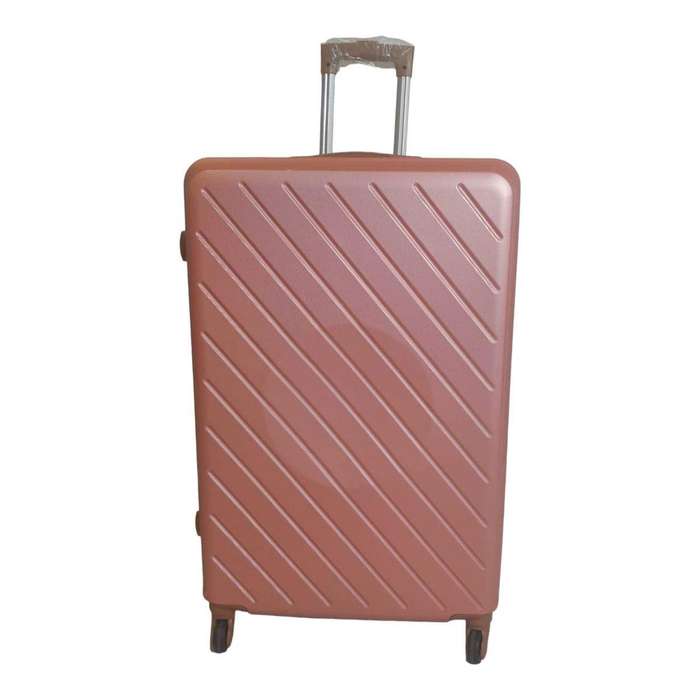 Smte - 1 Piece Hard Outer Shell Luggage Premium ZT -Pink - 30 cm with keychain