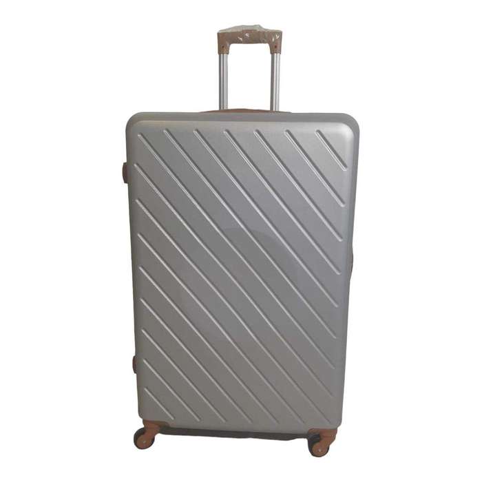 Smte - 1 Piece Hard Outer Shell Luggage Premium ZT-Grey - 30 cm with keychain