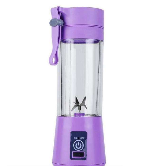 SMTE Purple USB Charged Portable Smoothie Blender with keychain