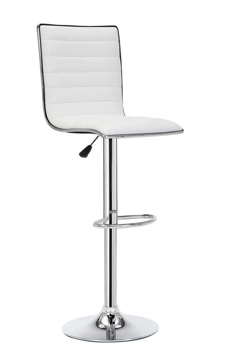 SMTE Stylish Modern Bar Stool - White with keychain