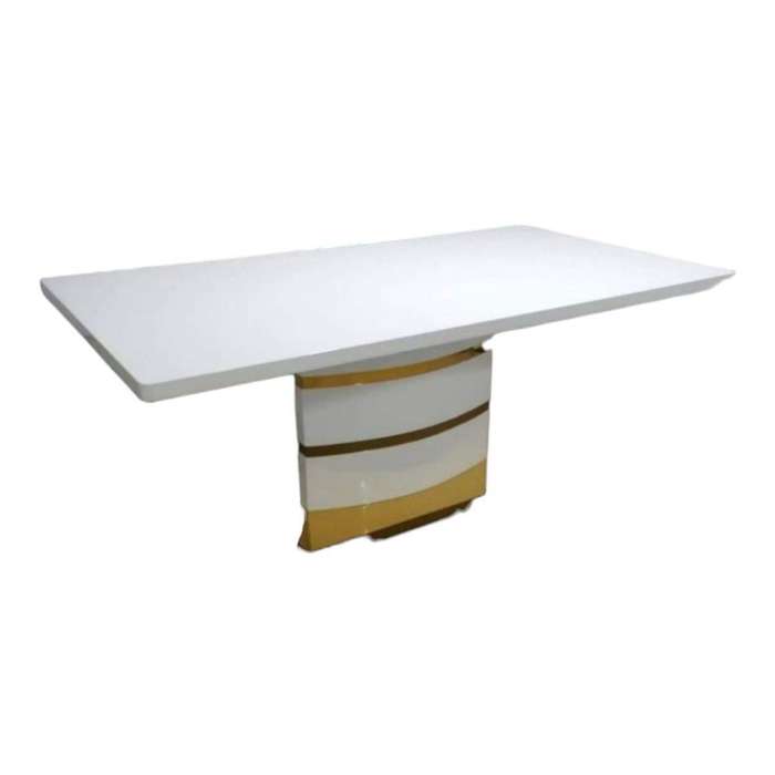 SMTE Dining Room Table - White with keychain