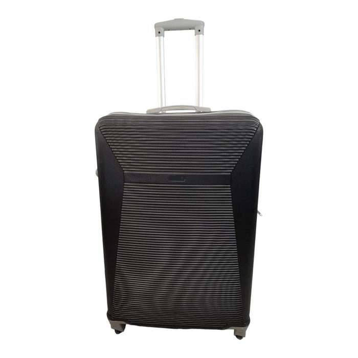 SMTE Hard Outer Shell Luggage 25 - 1 Piece - Black with keychain