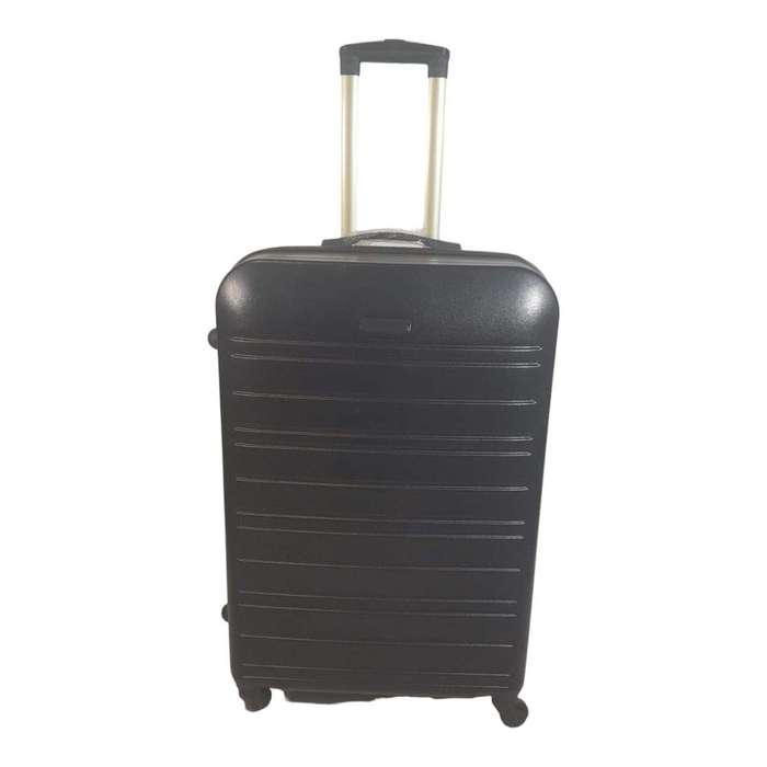 SMTE Luggage Suitcase - 23 inch - 1 Piece - Black with keychain