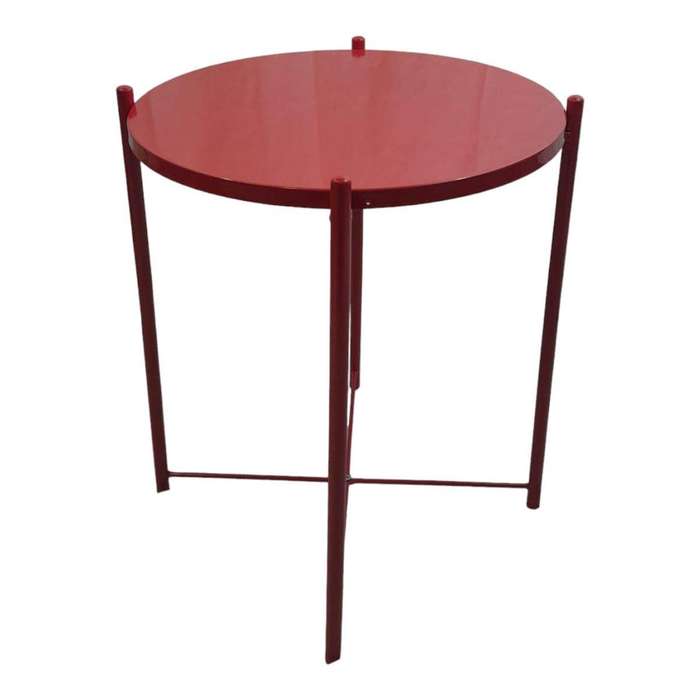 SMTE- Round Occasional Coffee Table - Red with keychain