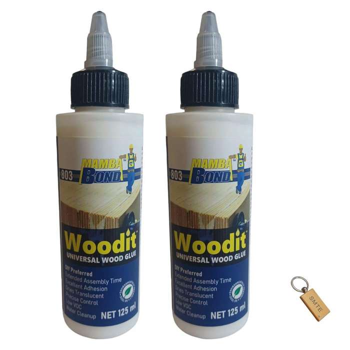 Smte-125ml Premium Wood Glue set of 2 + keyring with keychain
