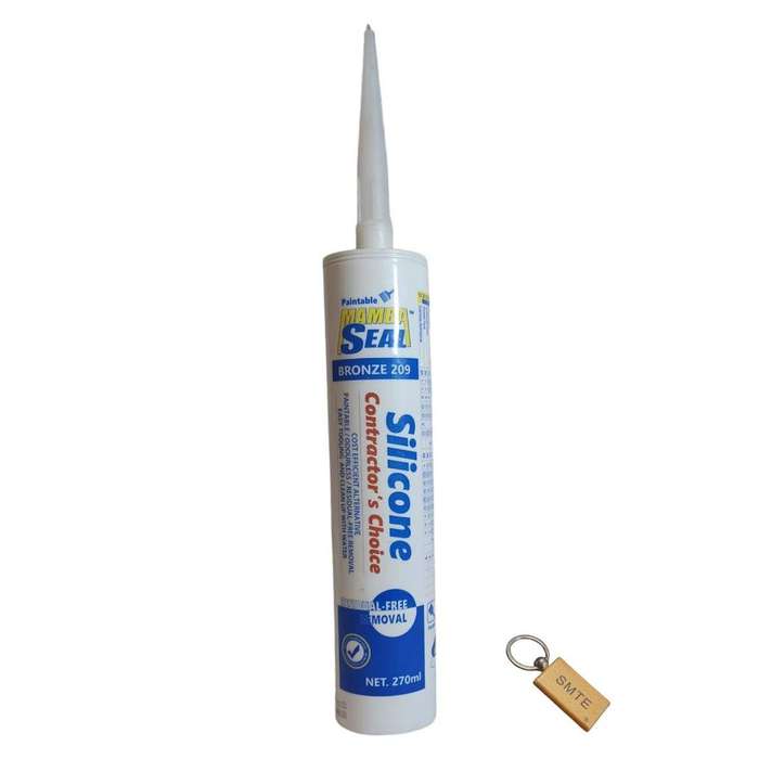 SMTE 270 ml Silicone sealant - Bronze set of 1 +Smte keyring with keychain